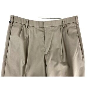 Dockers Khaki Pants 34 x 34 Relaxed Fit, Pleated Front Cotton Blend Stretch LKNU